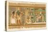 Papyrus of Ani the Dead Ani Judged Innocent is Presented by Horus to Osiris-E.a. Wallis Budge-Stretched Canvas