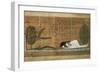 Papyrus of Scene of Worship of the Crocodile God Sobek-null-Framed Giclee Print