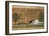 Papyrus of Scene of Worship of the Crocodile God Sobek-null-Framed Premium Giclee Print