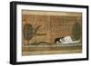 Papyrus of Scene of Worship of the Crocodile God Sobek-null-Framed Premium Giclee Print