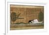 Papyrus of Scene of Worship of the Crocodile God Sobek-null-Framed Giclee Print