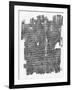 Papyrus Roll with Epistle to the Hebrews-null-Framed Giclee Print