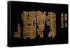 Papyrus Telling Story of Pharaoh Thutmose III, Ramesside Period-null-Framed Stretched Canvas