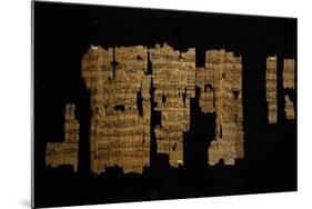 Papyrus Telling Story of Pharaoh Thutmose III, Ramesside Period-null-Mounted Giclee Print