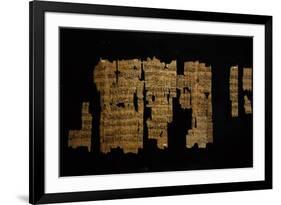 Papyrus Telling Story of Pharaoh Thutmose III, Ramesside Period-null-Framed Giclee Print