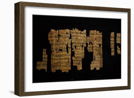 Papyrus Telling Story of Pharaoh Thutmose III, Ramesside Period-null-Framed Giclee Print