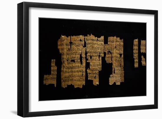 Papyrus Telling Story of Pharaoh Thutmose III, Ramesside Period-null-Framed Giclee Print