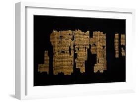 Papyrus Telling Story of Pharaoh Thutmose III, Ramesside Period-null-Framed Giclee Print