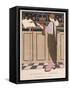 Paquin Evening Coat-Georges Barbier-Framed Stretched Canvas