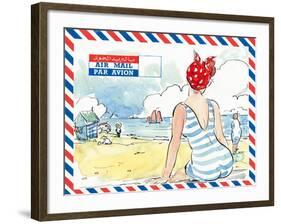 Par Avion I-Claire Fletcher-Framed Giclee Print