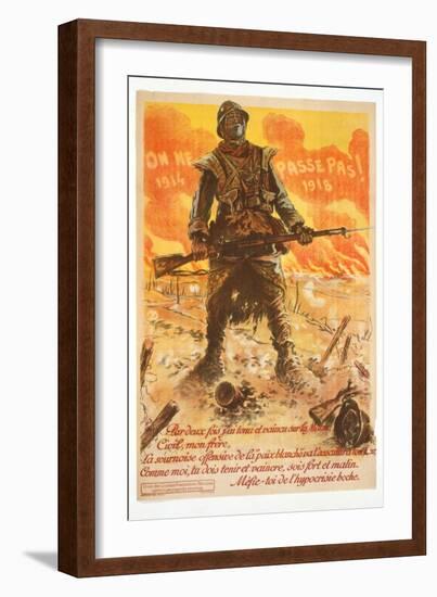 Par Deux Fois J'Ai Tenu Et Vaincu Sur La Marne-Maurice Neumont-Framed Art Print