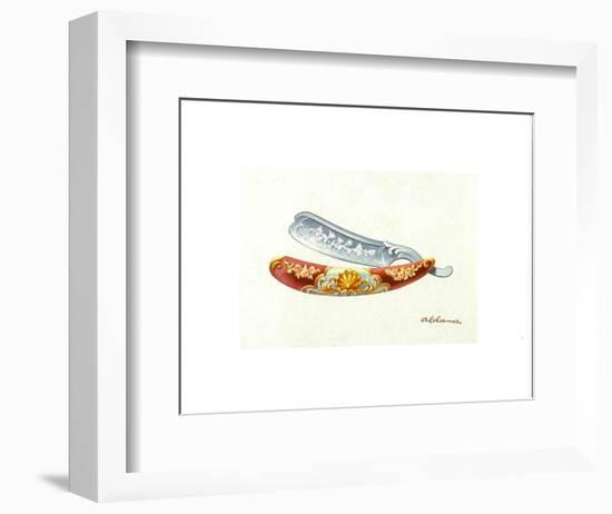 Para Afeitado IV (Salmon)-Aldamar-Framed Art Print
