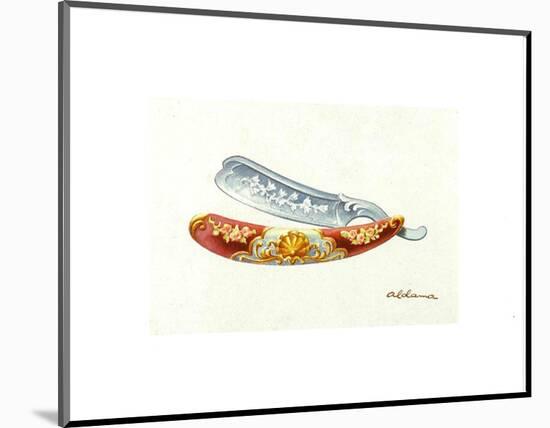 Para Afeitado IV (Salmon)-Aldamar-Mounted Art Print