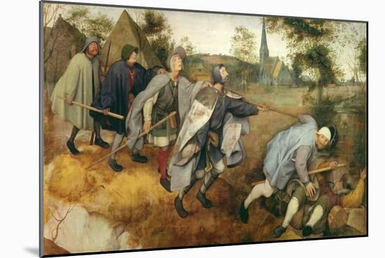 Parable of the Blind, 1568-Pieter Bruegel the Elder-Mounted Giclee Print