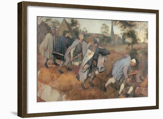 Parable of the Blind-Pieter Bruegel the Elder-Framed Art Print