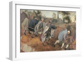 Parable of the Blind-Pieter Bruegel the Elder-Framed Art Print