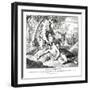 Parable of the good Samaritan, Gospel of Luke-Julius Schnorr von Carolsfeld-Framed Giclee Print