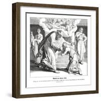 Parable of the good Samaritan, Gospel of Luke-Julius Schnorr von Carolsfeld-Framed Giclee Print