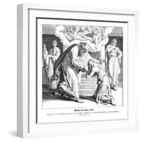 Parable of the good Samaritan, Gospel of Luke-Julius Schnorr von Carolsfeld-Framed Giclee Print