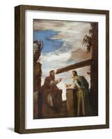 Parable of the Mot and the Beam-Domenico Fetti-Framed Art Print