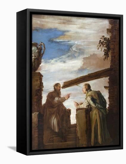 Parable of the Mot and the Beam-Domenico Fetti-Framed Stretched Canvas