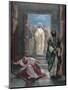 Parable of the Pharisee and the Publican. Engraving. Colored.-Tarker-Mounted Giclee Print