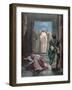 Parable of the Pharisee and the Publican. Engraving. Colored.-Tarker-Framed Giclee Print