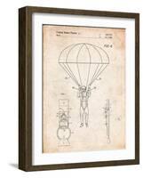 Parachute 1982 Patent-Cole Borders-Framed Art Print