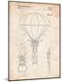 Parachute 1982 Patent-Cole Borders-Mounted Art Print
