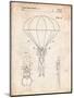 Parachute 1982 Patent-Cole Borders-Mounted Art Print