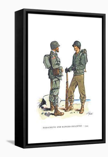 Parachute and Ranger Infantry, 1944-null-Framed Stretched Canvas
