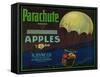 Parachute Apple Crate Label - Los Angeles, CA-Lantern Press-Framed Stretched Canvas