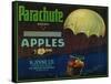 Parachute Apple Crate Label - Los Angeles, CA-Lantern Press-Framed Stretched Canvas