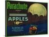 Parachute Apple Crate Label - Los Angeles, CA-Lantern Press-Stretched Canvas