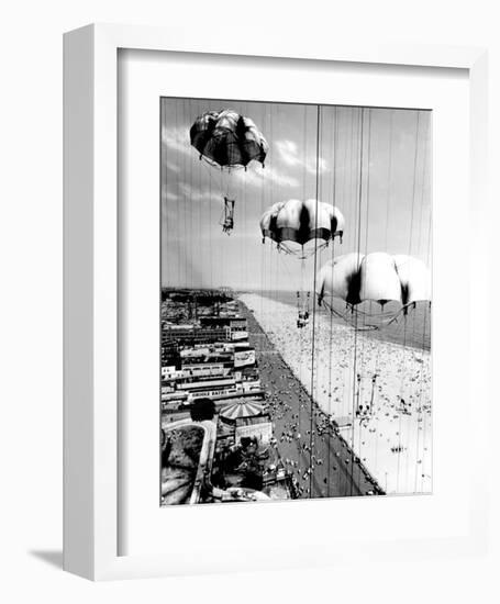 Parachute Jump, Coney Island, c.1958-null-Framed Art Print