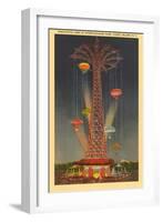 Parachute Jump Ride, Coney Island, New York City-null-Framed Art Print