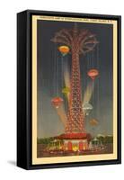 Parachute Jump Ride, Coney Island, New York City-null-Framed Stretched Canvas