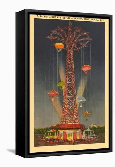 Parachute Jump Ride, Coney Island, New York City-null-Framed Stretched Canvas