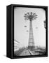 Parachute Ride at Coney Island-null-Framed Stretched Canvas