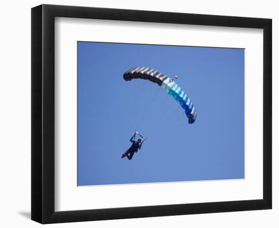 Parachuter, Omarama, North Otago, South Island, New Zealand-David Wall-Framed Photographic Print