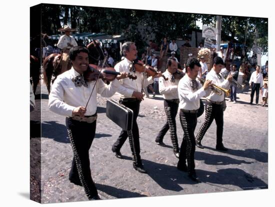 Parade along Main Street, City Center, Puerto Vallarta, Mexico-Terry Eggers-Stretched Canvas