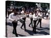 Parade along Main Street, City Center, Puerto Vallarta, Mexico-Terry Eggers-Stretched Canvas