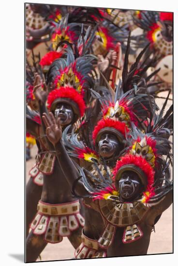 Parade at Dinagyang Festival, City of Iloilo, Philippines-Keren Su-Mounted Photographic Print