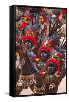 Parade at Dinagyang Festival, City of Iloilo, Philippines-Keren Su-Framed Stretched Canvas