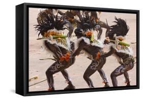 Parade at Dinagyang Festival, City of Iloilo, Philippines-Keren Su-Framed Stretched Canvas