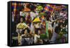 Parade at Dinagyang Festival, City of Iloilo, Philippines-Keren Su-Framed Stretched Canvas