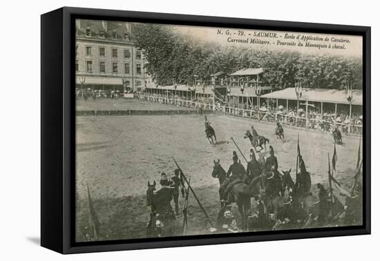 Parade at the Cavalry School in Saumur. Postcard Sent in 1913-French Photographer-Framed Stretched Canvas