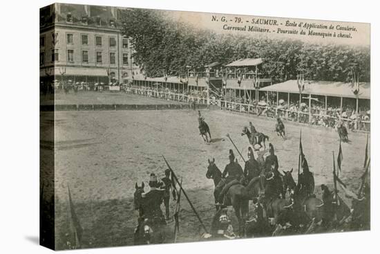 Parade at the Cavalry School in Saumur. Postcard Sent in 1913-French Photographer-Stretched Canvas