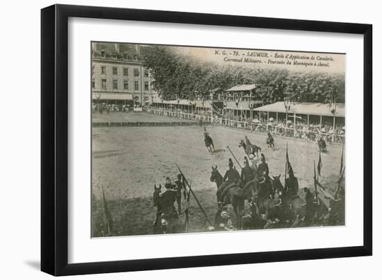 Parade at the Cavalry School in Saumur. Postcard Sent in 1913-French Photographer-Framed Giclee Print