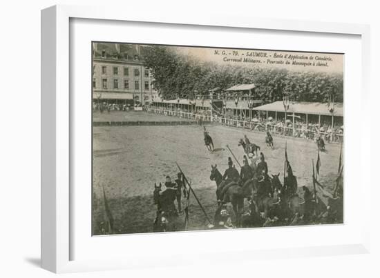 Parade at the Cavalry School in Saumur. Postcard Sent in 1913-French Photographer-Framed Giclee Print